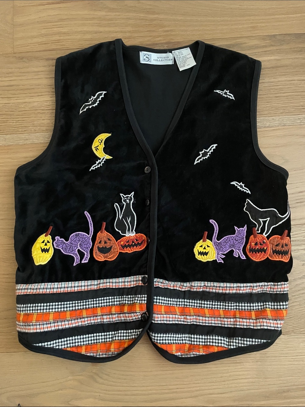 Studio Collection Halloween Vintage Vest, Size Large